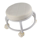 Footrest Stool Rolling Ottoman High Density Memory Foam Quiet Wheels Footrest Stool for Family V1369-AZ3-W-16132