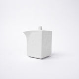 Soy Pot Squared 150ml Textured White Glaze V637-C3158