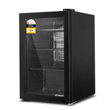 Devanti 70L Bar Fridge Glass Door w/Light Black BF-D-70L-BK