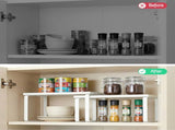 Cefito Kitchen Storage Shelves Rack Cupboard Cabinet Organiser Set of 2 DR-D-2SET-WH