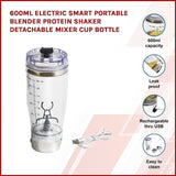 600ml Electric Smart Portable Blender Protein Shaker Detachable Mixer Cup Bottle V63-825481