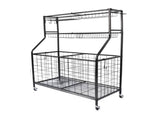 Social Hike Sports Equipment Storage Organiser Trolley on Wheels - Garage Basket V238-SUPDZ-40865350516816