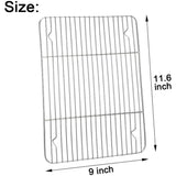 1Pack Kitchen Baking Rack,QZS Small Cooking Rack,Nonstick Wire Grill Net,Stainless Steel Roasting V1189-WXFWAL-20260319-00182
