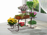 Levede Plant Stand Outdoor Indoor Metal Bronze UM1182-BZ_NZ