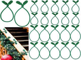 20 Pcs Christmas Inches and 16 Set Decorative Garland Twist Ties Decor for Xmas Holiday Lights V1259-DP01-A-5586