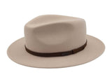 Jacaru 1851 Walkabout Wool Felt Fedora Hat Outback - Cream V563-J-1851-CREAM-L