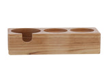 3Hole Composite Wood Coffee Handle Holder Rack Base Coffee Tamper Stand for Bar Coffee Shop V1294-YM0901-3113210122111