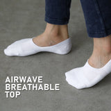 6X Rexy Cushion No Show Ankle Socks Small Non-Slip Breathable WHITE V274-GM-RXCNOS-S6-WH