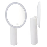 LED Makeup Mirror Portable Handheld Fill in Light Makeup Mirror Large Area Mirror Cosmetic Tool V1294-YM0901-3116230006511