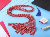18 Pieces Graduation Cords Bulk 2026 Polyester Yarn Honor 67 Inch Braided Ropes with Tassels for V1259-DP01-A-5527
