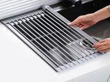 Roll Up Dish Drying Heat Resistant Strong Load Bearing Silicone Foldable Over Sink Dish Drying V1294-YM0901-3118240167811