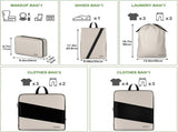 6pcs Compression Packing Cubes Set for Travel Organization V1263-JX-4359