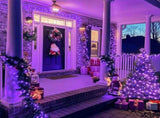 LED White Christmas Lights Outdoor, String Lights Plug in Extendable, 8 Modes Christmas Tree V1107-124-69478-PUR-100M1000