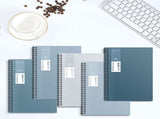 Spiral Notebook 5.518.27in 5-Pack Grey Gradient Softcover Journal Set, Wirebound Lined Notepads, V1366-AZ2-W-21393