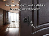 Heavy Duty Black Shed Door Handle Lock set Featuring Longer Stem & Key Shed Security Lock Simple for V1369-AZ3-W-13769