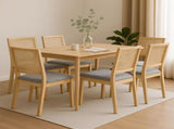 Levede 6XCane Dining Chair Rattan Armless Seat CH1141-2-NTX3