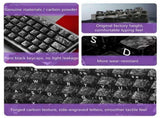 Universal Fit Carbon Fiber Keycaps Complete 119 Keys Set for Standard Keyboards Offering Wear V1192-AZ-W-23570