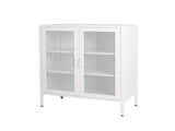 Levede Storage Cabinet Steel Kitchen White CH1073-WH