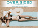 6 Pack Oversized Turkish Beach Towels, Quick-Dry Sand-Free Towels for Swimming, Bath, Camping, V1189-LC-AMZ-00279