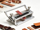 Manual Leather Skiving Machine, 90mm Aluminum Body Adjustable Leather Thinning Tool, with Dual V1107-CS-YNKZ20