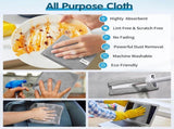 Grey Microfiber Cleaning Cloth -Pack of 12 Microfiber Cleaning Cloth Bulk, 100 Pack Shop Towels, V1258-DP02-C-999