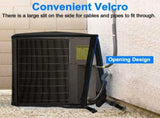 36*36*39in 2 in 1 Air Conditioner Cover for Outside, All Seasons Outdoor Air Conditioner Cover with V1107-721-66726-BLK4