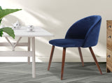 Levede 2x Dining Chairs Seat French Navy CH1037-2-NV