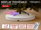 Christabelle 60cm 100kg Commercial Electric Shop Display Rotating Turntable Platform with Power 112_BKL100