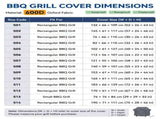 Universal Outdoor Grill Cover Waterproof UV Resistant Dustproof Barbecue Protector with Adjustable V1341-ZY-BUJ885AP-420D-S05