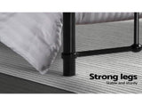 Artiss Bed Frame Metal Bed Frame LEO - Queen MBED-C-LEO-Q-BK