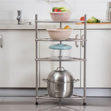 Stainless Steel Bathroom Storage Shelf,Four-Layer Storage Rack, Bathroom Triangular Rack, Washbasin V1161-107890