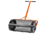 Compost Spreader, 24 in Wide Peat Moss Spreader with T Shaped Handle, 3 Heights Adjustable, V952-GTSBJHSFMTCGIFLZ7001V0