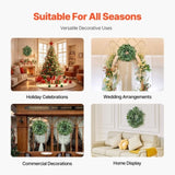 VEVOR Artificial Decorative Wreath 66.04 cm Green Eucalyptus Leaves Year Round V952-ZSHHASYL26IN8WZI3V0