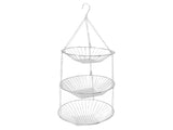 3 Tier Kitchen Hanging Fruit Basket Iron Wire Fruit Vegetable Flower Hanging Storage Basket for V1294-YM0626-3117220280711