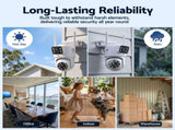 UL-Tech Wireless Security Camera Outdoor Indoor, 2.5K Dual Lens Pan Tilt, 4MP IP Camera, CCTV-IP-DUAL-PTZ-2M
