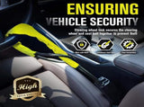 Steering Wheel Lock - Belt Lock - with 3 Keys - Yellow - Universal - Steering Wheel Anti-Theft V1188-NK-BOL-640