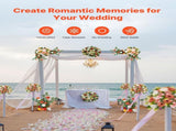Standing Artificial Flowers Arrangements 4 PCS, 450 mm Tall Faux Flower Decorations for Wedding V952-ZSHQDLSCS175RY2Y4001V0