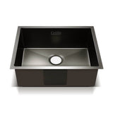 Cefito Kitchen Sink 60X45CM Stainless Steel Basin Single Bowl Black SINK-BLACK-NEW6045