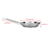 26 x 5cm Fry Pan Stainless Steel Steak Pot Composite Bottom Stew Meat Fried Eggs Cooking Tools V1294-YM0901-3113200011211