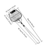 Square Fine Mesh Skimmer Spoon,Stainless Steel Oil Strainer with Long Handle,Durable Separator for V1369-AZ3-W-14770