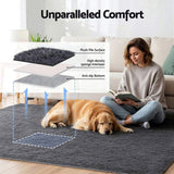 Artiss Floor Rug 160x230cm Plush Area Shaggy Rug Living Room Bedroom Carpet Grey FLR-FLU01-160X230-GY