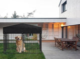 Outdoor Dog Kennel XS Pet Cage with Roof & Cover 127x120x134cm V178-66732
