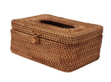 Rectangular Rattan Tissue Box Cover Rattan Woven Tissue Box Holder for Bathroom Organizer Countertop V1294-YM0706-3117230158211