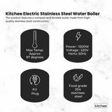 Kitchee 15L Electric Water Boiler - Stainless Steel Commercial Hot Liquid Urn V238-SUPDZ-40983787634768