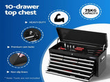 Giantz 15 Drawers Tool Chest Trolley Toolbox 2-in-1 Storage Black TB-15DR-105-BK