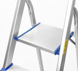 4 Step Ladder Multi Purpose Foldable Folding Aluminium Home Office Shop V465-80210