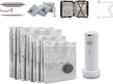 Cordless Travel Vacuum Storage, Compression Bag Set with Rechargeable Pump, 3 Sizes Waterproof and V1366-AZ2-W-11567
