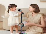 Babies Microphone with Stand, Singing Toys for Girls and Boys with Music and Light, Adjustable V1263-JX-3027