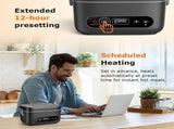1.2L Electric Lunch Box 12000mAh Portable Food Warmer 5-Sided Heat Auto Temp AU V1232-WCJRQ001