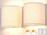 Battery Operated Wall Sconces Set of Two, Rechargeable Wall Lamp with Remote, 3 Colors Dimmable V1171-CX-WL-MAGNET-CCT-USB-2